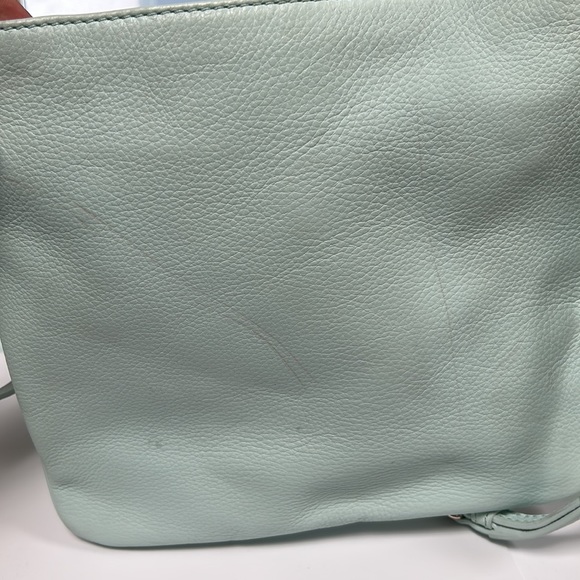 Kate Spade Leather Handbag Green Shoulder Zipper Crossbody great condition - Picture 4 of 5